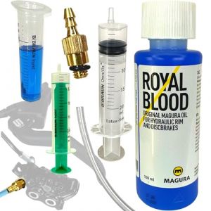 MAGURA Royal Blood Huile min&eacute;rale 100 ML + kit de Service F26 pour Freins &agrave; Disque hydrauliques, Freins sur Jante, kit de Purge MT 2 4 5 6 7 8 HS11 Hs22 HS33 (Fantic26 Funsport GmbH, neuf)
