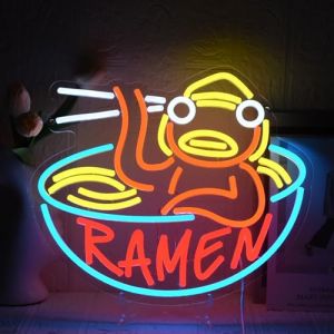 YUEYYNS Ramen Enseigne au Néon Panneau néon Ramen Enseigne Lumineuse de Nouilles Neon Anime USB Dimmable Néon Décor pour Nouilles Cuisine Restaurant Pub Maison Club Boutique Enseigne Décor (YUEYYNS, neuf)