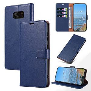 KKEIKO Coque pour Galaxy S7 Edge, Antichoc Magnetique Étui à Rabat avec Porte Cartes, Portefeuille Housse en Cuir PU pour Samsung Galaxy S7 Edge, Bleu (KKEIKO, neuf)