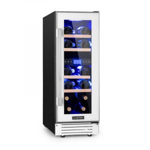 KLARSTEIN Cave a Vin Encastrable, Caves à Vin de 53L avec une Porte en Verre, Cave a Vins à Double Zone, Bar Intérieur/Extérieur, Frigo Vin, Cave a Vin de Vieillissement, Cave à Vin 17 Bouteilles (Klarstein France, neuf)