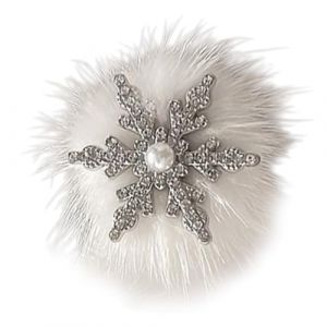 Barrette à cheveux de Noël en forme de flocon de neige, élégante barrette de Noël, couvre-chef, tendance balletcore (yanguoliushengjiaju, neuf)