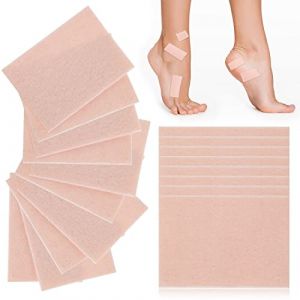 35 Feuilles Ruban Moleskine Coussin Adh&eacute;sif Moleskine Blister de Rembourrage de Chaussure Plaquettes de Pr&eacute;vention Ampoule pour Bottes, Randonn&eacute;e, Brun Clair, 2,95 x 1,96 x 0,04 Pouces (DayLander, neuf)