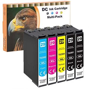 D&C 5X Cartouches d'encre compatibles pour Epson 29XL 29 pour Epson Expression Home XP-430 XP-430 XP-432 XP-435 XP-440 XP-442 XP-445 XP-452 XP-455 XP-235 XP-245 XP-247 XP-255 XP-257 (LOSMANN, neuf)