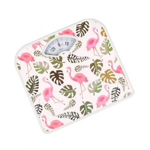 BR2019 P&egrave;se-personne m&eacute;canique traditionnel avec cadran facile &agrave; lire, bo&icirc;tier en m&eacute;tal stable, facile &agrave; lire, flamants roses (Eldom Sp. z o.o., neuf)