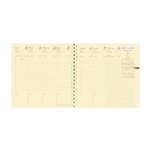Quo Vadis - Recharge Agenda Spiralé 2026 - Exécutif Prestige S - Semainier Planning - Français - 13 mois décembre à décembre - 16x16cm - Papier ivoire (KoolForYou, neuf)