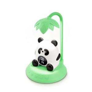 Bigben R&eacute;veil Enfant Veilleuse Panda, R&eacute;veil Lumineux et &Eacute;ducatif Jour Nuit, 6 M&eacute;lodies, Intensit&eacute; R&eacute;glable, Veilleuse Musicale et Lampe de Chevet pour Fille et Gar&ccedil;on. TA&iuml; - SLKIDSPANDA (GamesJ, neuf)