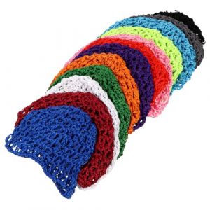 TOGEVAL 12 pi&egrave;ces Bonnet de Nuit Femme Filet Respirant Maille Tricot&eacute;e Main pour Cheveux Bonnet de Sommeil Confortable et L&eacute;ger pour Usage Domestique (BOBOLING, neuf)