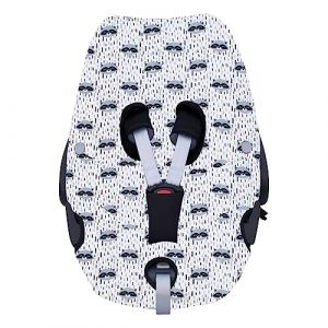 JYOKO KIDS Housse pour siège auto bébé en coton compatible avec Maxi COSI Pebble 360 Y FamilyFix 360 (Raccon) (JYOKO, neuf)