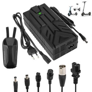 HPGAAVD 54,6V 2A Chargeur Trotinette Electrique，48V Chargeur Universel Batterie Lithium avec 6 Connecteurs，Charge Rapide Hoverboard, Bici Equilibrata, Drifting Board, E-Bike+2L Sac Rangement Etanche (HPGAAVD, neuf)
