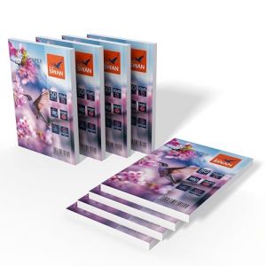 BLUE SWAN Papier Photo Brillant 10x15 cm, 180 g/m&sup2;, 400 Feuilles (8&times;50), Recto, S&eacute;chage Rapide, R&eacute;sistant &agrave; l&rsquo;Eau et aux Rayures, Couleurs Vives pour Photos, Albums et Impressions Jet d&rsquo;Encre (BlueSwan-Hamburg, neuf)