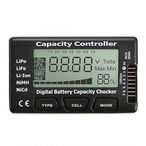 Fasizi RC CellMeter-7 Testeur numérique de capacité de batterie pour LiPo/LiFe/Li-ion/NiMH/Nicd (FASIZI EU, neuf)