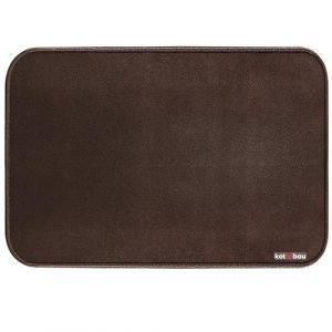 KOTARBAU&reg; Plaque de Sol pour Po&ecirc;le de Chemin&eacute;e 48 x 60 cm en Acier Rev&ecirc;tu par Pulv&eacute;risation - Cuivre Vieilli - Protection du Sol pour Foyers (KOTARBAU, neuf)