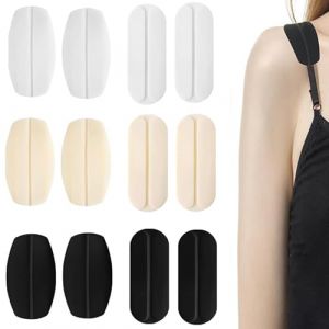 HoAhaMay 6 Paires Coussinets en Silicone pour Bretelles De Soutien-Gorge, Coussinet de Sangle Antid&eacute;rapants, Coussinets de Protection D'&eacute;paule, Soulagent La Douleur des &Eacute;paules, pour Femmes et Filles (JIAHEWLKJ STORE, neuf)