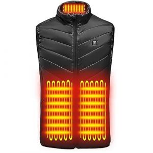G&eacute;n&eacute;rique Gilet Chauffant pour Homme Femme, Veste Chauffante sans Manche &Eacute;lectrique, Blouson de Chasse Thermique &Eacute;lectriques Hiver, Veste V&ecirc;tements Chauff&eacute; pour Ski Moto Chasse Randonn&eacute;e la p&ecirc;che (⭐⭐⭐⭐⭐WUSENTOF, neuf)