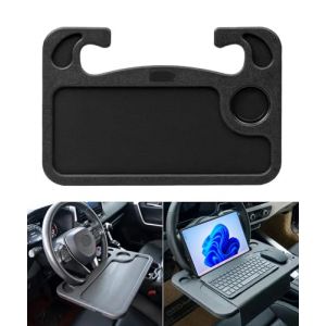 Flaconi Plateau Voiture,Double-Face Plateau Repas Voiture,Table de Volant,Support pour Ordinateur Portable,Plateau Repas et Ordinateur Portable,Convient à la Plupart des Volants de Véhicules (shenhua auto, neuf)