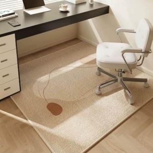 Surwin Tapis Chaise de Bureau, Tapis de Protection de Sol Antid&eacute;rapant pour Chaise de Bureau Gaming Rectangle Carr&eacute;, Prot&eacute;ger Les Carrelage et Parquet, pour Maison (Style Simple,120x120cm) (Yiwin, neuf)