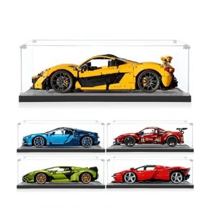 ICUANUTY Vitrine en acrylique pour Lego Technic McLaren P1 42172, rangement et protection contre la poussi&egrave;re, dimensions : 65 x 30 x 20 cm (icuanuty EU, neuf)