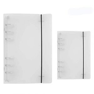 2 Pi&egrave;ces Transparent Classeur &agrave; Anneaux A5, Transparent Rond Classeur &agrave; Anneaux, Reliure &agrave; Anneaux Ronde Transparente, pour Papier, Fournitures Scolaires, Fournitures de Bureau, Journal Rechargeable (Benaton, neuf)