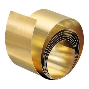 QUARKZMAN Rouleau de Feuille en Laiton, 2000mm x 30mm x 0.3mm Rouleau de Feuille en Laiton Bande en Laiton pour l'Artisanat, les Réparations Électriques, la Mise à la Terre (QUARKZMAN, neuf)