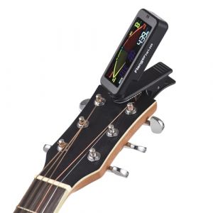 XUMIUZIY Pince/support D'accordeur de Basse Acoustique avec &eacute;cran D'affichage LCD Couleur, Son de M&eacute;tronome D'accordeur Professionnel 3 en 1 pour les Joueurs de ukul&eacute;l&eacute; (Yixiyao, neuf)