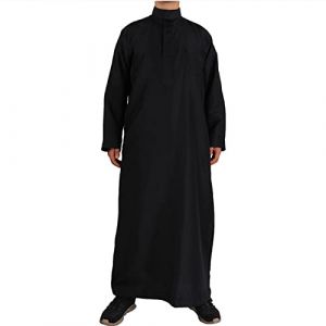 NAFING Robe Musulmane Femme, Djellaba Djellaba Homme Marocaine Kamis Boubou Africain Homme Abaya Kimono Homme Qamis Homme Musulman Caftan Marocain Djellaba Homme Homme Musulman (min-bmao, neuf)