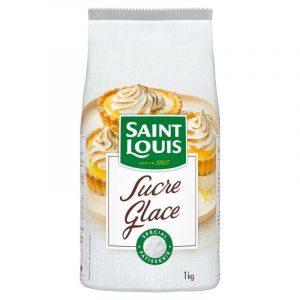 Sucre Glace de Qualité Supérieure SAINT LOUIS - Sachet de 1kg | Idéal pour Pâtisseries Maison et Glaçages Délicats - Le Lot De 4 (Franc shopping, neuf)