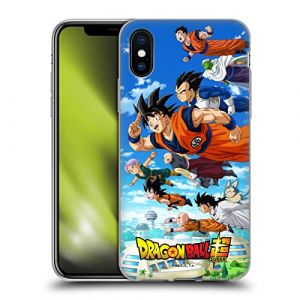 Head Case Designs sous Licence Officielle Dragon Ball Super Groupe Universe Survival Arc Coque en Gel [Protection de Qualité Militaire] Compatible avec Apple iPhone X/iPhone XS (eCell, neuf)