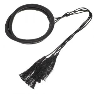 OATIPHO Bandeau Foulard Arabe Pour Homme Adulte Noir Corde Avec Pompons Accessoire Costume Oriental Soir&eacute;e &agrave; Th&egrave;me (Tsun Ki-sung, neuf)