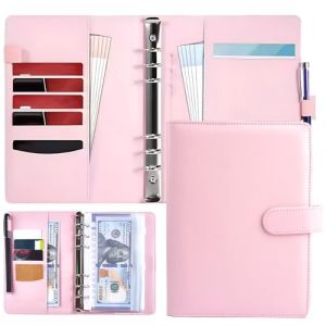 Couverture de Classeur en Cuir PU à 6 Anneaux, Classeur à Anneaux A5 en Cuir Synthétique, Couverture en cuir Synthétique A5 (Papier Intérieur Non Inclus), Classeur BudgéTaire pour L'école, Maison (zhangyongjian g, neuf)