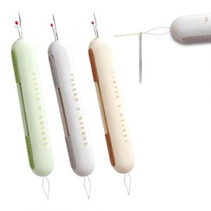 2 en 1 Enfile-Aiguille, Automatique et D&eacute;coud-Vite, Enfileur Aiguille Machine &agrave; Coudre et Couture Main, Accessoire de Couture Portable avec Passe-Fil pour Broderie et Tissus（3 Pi&egrave;ces） (HaoKongDaCheng, neuf)