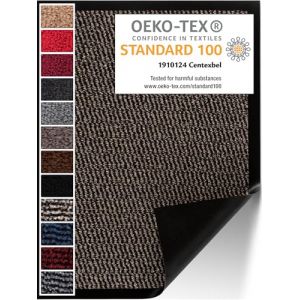 Carpet Diem Paillasson Interieur Entree 90x150 cm en Beige-Noir I Tapis Entree Interieur Absorbant pour Une entr&eacute;e Propre I Antid&eacute;rapant & Entretien Simple I Fabriqu&eacute; en EU (Kramer Trading, neuf)