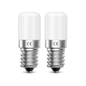 Aurahome Ampoule Frigo LED E14 Blanc Chaud 2700K, 1.5W Frigo LED &Eacute;quivalent &agrave; 15W Ampoule Petit Culot &agrave; Vis pour Veilleuse, Lampe de Sel, Hotte Aspirante, Machine a Coudre (2 Pi&egrave;ces (OUTDOORA, neuf)