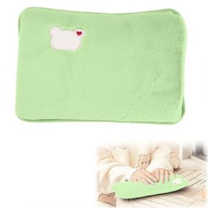 Bouillotte Electrique, Bouillotte Eau Chaude, avec Doublure en Peluche Douce, Electrique Chauffante Rechargeable, &Eacute;lectrique avec Housse en Flanelle (DIDIhouse, neuf)