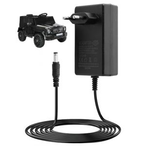 12 V Chargeur pour Véhicules pour Enfants, 12 V 1 A Chargeur pour Conduite électrique sur Jouets Compatible avec Voiture Jouet électrique, Moto, SUV et ATV Ride-Ons Accessoires, 5,5 mm x 2,1 mm (LaoDunXun, neuf)