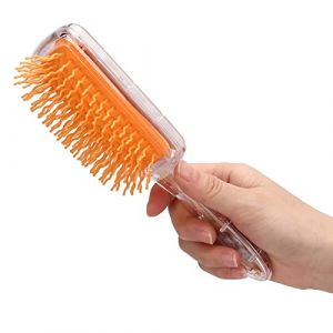 Generic Peigne de Coiffure, Peigne de de Massage du Cuir Chevelu Paillette de Dessin animé avec Coussin d'air Debag pour et Coiffage Quotidiens (hibou jaune) (Nialye, neuf)