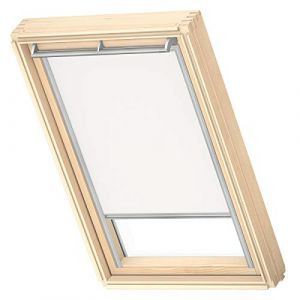 VELUX Original Store Occultant, Cadre Argenté, M06, M35, Blanc (store-fenetredetoit, neuf)