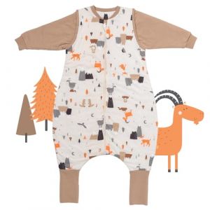 schlummersack Slumbersac gigoteuse &agrave; pieds b&eacute;b&eacute; 4 saisons 2.5 Tog 80cm &agrave; manches longues amovibles, Animaux de montagne | Gigoteuse avec jambes et couvre-pieds pour b&eacute;b&eacute; de 80 &agrave; 90 cm (Schlummersack, neuf)