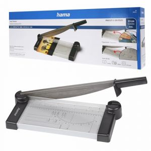 Hama Coupeuse &agrave; levier "ProCut S 330 Plus" (Massicot, 10 feuilles, 3,3 cm) Noir/Argent (ALFA DISCOUNT, neuf)
