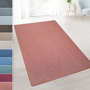 KARAT - Tapis de Salon élégant - Tapis de Passage Doux avec Bords sans Frange - Antidérapant Antistatique - Qualité Allemande - Tapis Durable et Facile à Entretenir - London, Terra 80x150 cm (Velvet Trading, neuf)