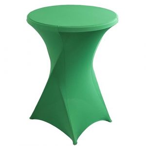 ELYSYSRL Housse de Table Ronde Extensible, Ø 60-80 cm Blanc Housse Mange Debout pour Mariage Hôtel Restaurant Table de Brasserie Haute de Bistrot Jardin Restaurent Bar (Color : #13, Size : 60x110CM) (MIUGOODEL, neuf)