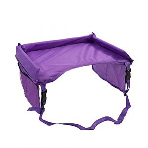 KUENG Tablette De Voyage Voiture Enfant Tablette Voiture Enfant Siège Arrière de Voiture Organisateur avec Plateau Voiture Bureau Voyage Plateau Purple (ZBLanc, neuf)