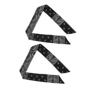 Beaupretty 2 Pièces Écharpe Bandeau De Pirate Rouge Bandeaux Foulard Bandeau Boule Disco Bandeau Disco Bandeau Pirate Adulte Cheveux Foulards Foulard Pour Cheveux Black Chiffon (lorianca, neuf)