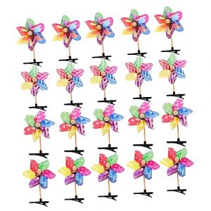 TOYANDONA Pièces Épingle à Cheveux Moulin à Vent Clips De Cheveux Étoiles Titulaire Mini Moulinets Pinces à Cheveux Pour Les Filles Chapeaux Soutenir Faire La Fête Clip De Fer (Elitabert, neuf)