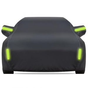 Housse Voiture pour Renault Trafic Fourgon L2H1 Noir sur Mesure,Bache Voiture Doublée en Coton avec Zip Latéral,All Weather Anti-UV & Imperméable - Protection Optimale pour Véhicules (xianglin-shop, neuf)