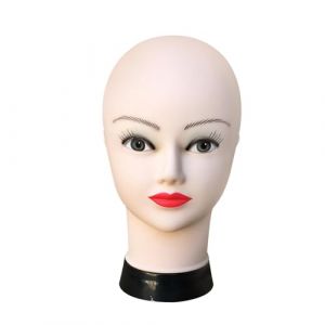 Generic Tete Mannequin Féminin en PVC, Tete Perruque, Tete en Polystyrene, Tete a Perruque Présentoir Support Perruque pour Chapeaux, Vert (HuadaX, neuf)