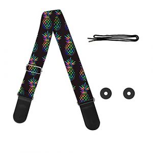 Pizding Starry Sangle de guitare réglable de rechange pour sac à main basse, Ananas, taille unique (周口德梁商贸有限公司, neuf)