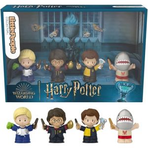 Little People COLLECTOR Harry Potter et la Coupe de Feu Edition &ndash; Lot de 4 Figurines dans Une bo&icirc;te de pr&eacute;sentation (marBou, neuf)