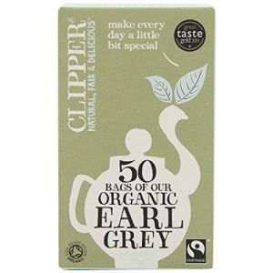 Clipper Organiques Thé Earl Grey Sacs 50 par Paquet (The Marvellous Group, neuf)