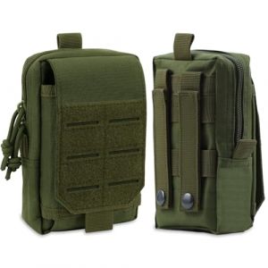 ROEOWENE Pochette Tactique Molle Poche Molle Tactique Sacoche Ceinture Homme Pochette Ceinture EDC Pochette Molle Téléphone Sacoche Tactique Militaire pour Sport,Randonnée,Vert Armée (ROEOWENE LLC, neuf)
