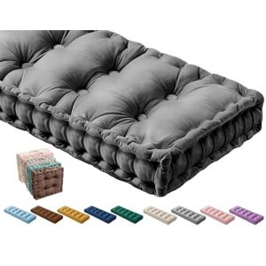 Coussin de Banc Exterieur Intérieur ,Velours Coussin de Siège Banc Sur Mesure 40x40/70x30/150x40/120x40 Coussin de Sol, pour Canapé Jardin Patio Maison Banquette Coussin D'assise(Color3,120x60x10cm) (AlienGi, neuf)